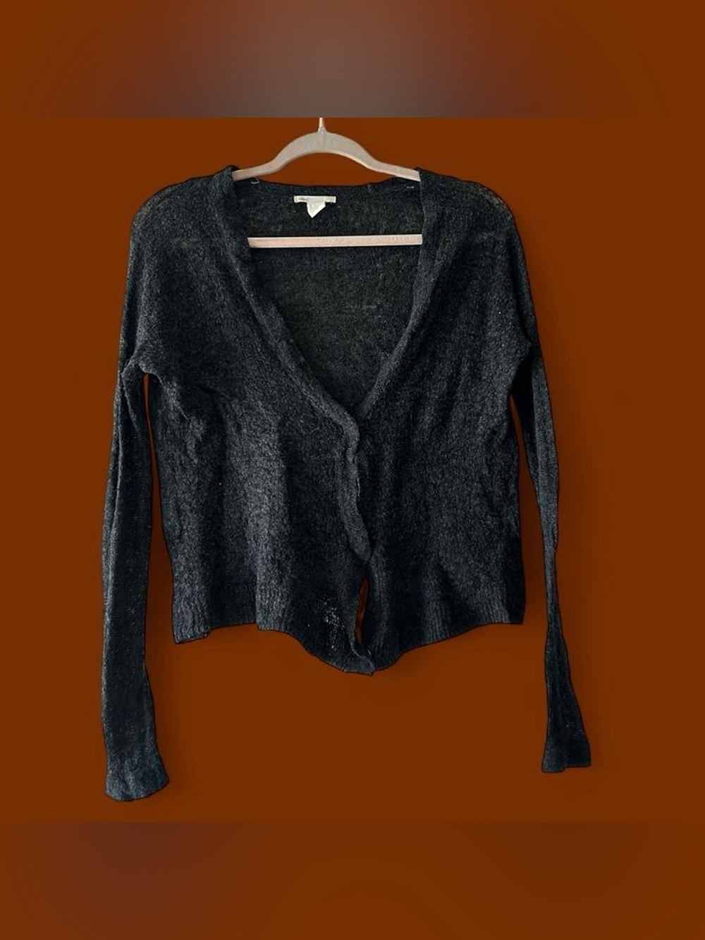 H&M Black V‑Neck Button Front Cardigan